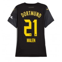 Borussia Dortmund Donyell Malen #21 Bortedrakt Dame 2024-25 Kortermet